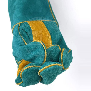 Gants de soudage en cuir de qualité supérieure avec doublure en polaire Protection contre les éclaboussures de métal fondu pour le soudage MIG/TIG - Product Image 6