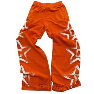 Pantalones de chándal de lana de algodón ligero de alta calidad Unisex personalizados de talla grande Casual invierno transpirable frente plano cintura elástica hombres - Product Image 2