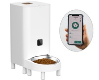 Distributeur de nourriture intelligent pour animaux de compagnie avec connexion à l'application, plusieurs modèles, plusieurs bols de 7 L, quantification et programmation de l'alimentation, pour plusieurs chats et chiens