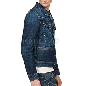 High Quality Outdoor Custom Men Jeans <b>Jackets</b> for Sale Men <b>Lightweight</b> Winter Jeans <b>Jackets</b> - Product Image 5