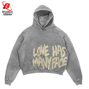 Personalizar Diseño Streetwear Moda Sudaderas con capucha de gran tamaño Puff Sudaderas con capucha - Product Image 2