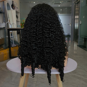 Peluca frontal de pelo crudo vietnamita Jerry para perder color natural rizado con precio al por mayor - Product Image 1