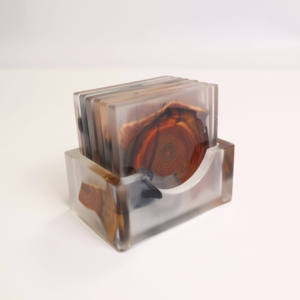 ชุด TC-630รองแก้วทำจากเรซินธรรมชาติทาสีด้วยมือเป็นมิตรกับสิ่งแวดล้อม - Product Image 2