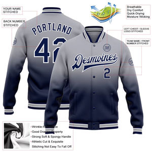 Chaqueta de Béisbol de Lana para Hombre, Nueva Colección al por Mayor, Personalizada, Estilo Varsity, con Estampado y Bordado Personalizados, Transpirable y Ecológica - Product Image 6