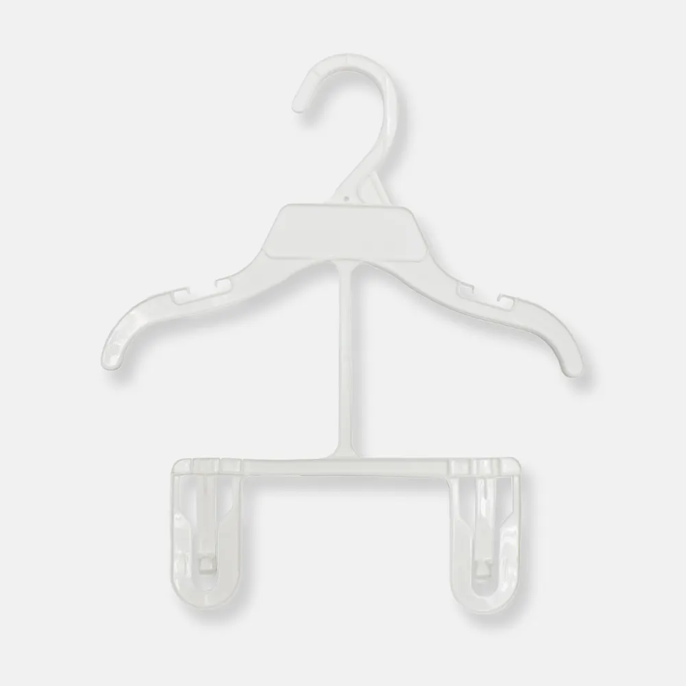 Aangepaste Logo Maten Of Groothandel 2 Stuks Kleding Set Kinderen Plastic Hangers Op Maat Baby Doek Hanger Anti Slip Plastic Hangers
