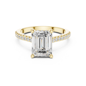 ข้างหน้าของเครื่องประดับหัวใจ14K แหวนโดมที่ไม่ซ้ำกันในทองคำโปแลนด์สูงสำหรับรูปลักษณ์ที่โดดเด่น - Product Image 5