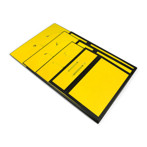 Cajas de Regalo Plegables Amarillas Impresas Personalizadas al por Mayor, Cajas de Almacenamiento de Papel Rígido con Cierre Magnético y Asa de Listón de Lujo - Product Image 5