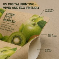 Étiquettes personnalisées en papier kraft pour bouteilles, autocollantes, imperméables, rouleaux d'étiquettes pour boissons, étiquettes d'emballage alimentaire