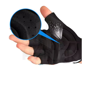 Meilleure vente Gants de cyclisme durables Demi-doigt Protection complète de la paume Entraînement Sports Gants respirants Demi-doigt du Pakistan - Product Image 3