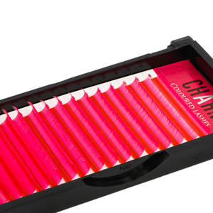 Extensiones de pestañas de volumen ruso multicolor radiante etiqueta privada personalizada pestañas individuales al por mayor OEM ODM Curl CC & DD - Product Image 2