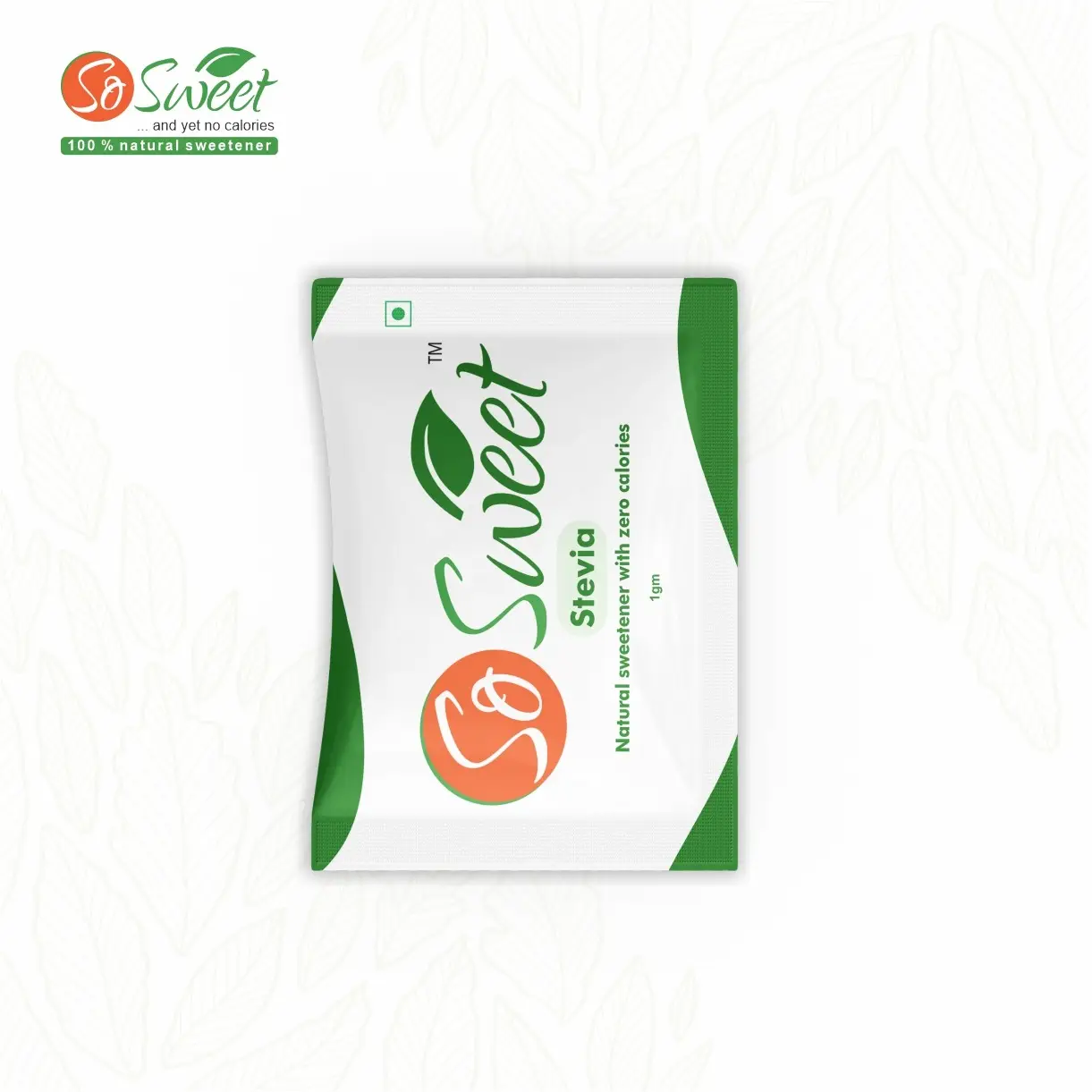 インドの輸出業者による販売のための糖尿病患者のためのOEM自然で健康的な甘味料インスタント可溶性ステビア粉末小袋