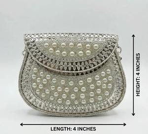 กระเป๋าคลัทช์โมเสกทำมือสุดพิเศษสำหรับผู้หญิง ดีไซน์หรูหราสง่างาม เหมาะสำหรับงานปาร์ตี้ - Product Image 3