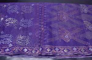 Nueva llegada Deshi Dhakai Jamdani Sharee calidad de exportación para mujeres JAMDANI tela azul rojo verde dorado cielo azul de Bangladesh - Product Image 5