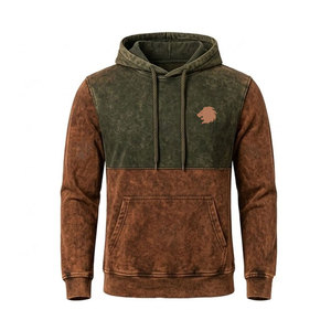 Nouveau style 2026 – Sweat-shirts décontractés pour hommes en coton mélangé, personnalisables avec logo, effet délavé, les plus vendus, pour la vente en ligne - Product Image 1