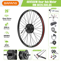 Kit Moteur Moyeu Arrière Bafang G020 48V 500W 26" 27.5" 28" 29" 700C pour Vélo Électrique, Kit de Conversion Ebike avec Accélérateur à Pouce et Écran LCD, Stock UE Royaume-Uni