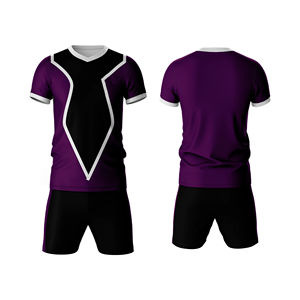 Ensemble de maillot de rugby pour hommes adultes 2025 en gros, haute qualité, confortable, respirant, séchage rapide, logo personnalisé sublimé, nom de l'équipe - Product Image 2