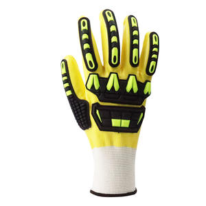 Gants de sécurité en nitrile anti-coupure pour hommes d'usine Smooth Oilfield HPPE Mechanical Anti-Impact TPR Cut-Resistant - Product Image 3
