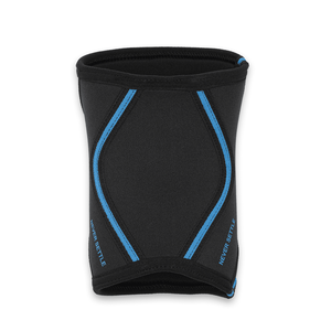 M FITNESS Hustlers Only Manchons de coude en néoprène pour hommes 7 mm Noir Bleu Imprimé Sérigraphié Rembourré Soutien du bras UPF15 - Product Image 4