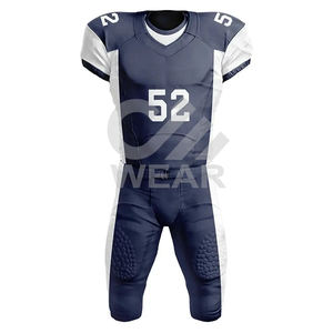 Uniforme de Fútbol Americano Personalizado de Fábrica, Transpirable, Manga Corta, 100% Poliéster, Último Diseño, Logotipo Personalizado - Product Image 5