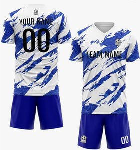 ชุดฟุตบอลแบบกำหนดเอง เสื้อซับลิเมชั่นสำหรับฝึกซ้อม ปรับแต่งชื่อทีมและหมายเลขได้ตามต้องการ รับผลิตแบบ OEM ODM ขายส่ง EU - Product Image 1