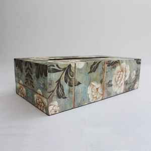 Meena ที่ใส่กล่องทิชชู่ทำจากเรซิ่นของตกแต่งสไตล์คู่รักขาตั้งไม้สำหรับใช้ในห้องน้ำและโต๊ะเครื่องแป้ง - Product Image 2