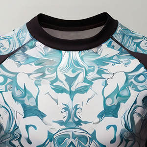 Marque hommes à manches courtes Rash Guard et Fight Shorts Set MMA BJJ Grappling Arts martiaux équipement de Compression de soutien pour les garçons - Product Image 3