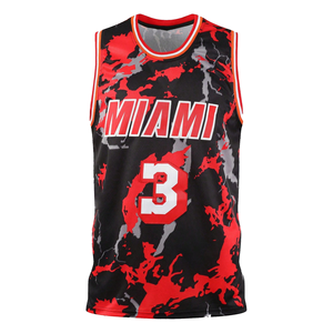 Vêtements de basket-ball imprimés par sublimation en gros, vêtements de sport de haute qualité, respirants, grande taille, séchage rapide, évacuation de l'humidité, pour hommes - Product Image 1