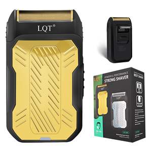 Rasoir électrique sans fil portable avec triple lame, chargeur USB et brosse de nettoyage, mini rasoir rotatif pour le visage - Product Image 2