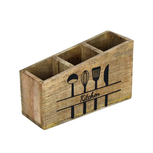 Wood Cutlery Holder <b>Kitchen</b> Utensil Holder wooden <b>caddy</b> Wooden Utensil Organizer for <b>Kitchen</b> Countertop <b>Kitchen</b> Storage holder - Product Image 3