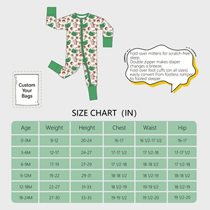 Pyjamas en bambou pour nouveau-nés, barboteuses, combinaisons, vêtements en bambou pour bébés, vêtements pour enfants, ensembles de vêtements pour enfants, <span class=keywords><strong>produits</strong></span> pour bébés - Product Image 3