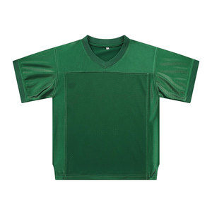 T-shirt en mesh pour homme, très tendance, design personnalisé sur toute la surface, respirant, couleur verte, séchage rapide, col en V. - Product Image 1