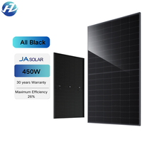 Panneau solaire JA tout noir 435W-450W JAM54D41 LB double vitrage 26% d'efficacité 1762x1134mm pour usage domestique
