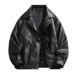 Chaqueta de Motociclista de Cuero Genuino Estilo Punk para Mujer, con Ribete de Piel de Oveja, Cierre de Cremallera, Resistente al Viento, Invierno 2026 - Product Image 2