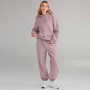 Ensemble de survêtement décontracté à capuche en sérigraphie anti-odeur pour femmes, vêtements de sport, jogging, 2 pièces, ensembles d'hiver, costumes réguliers - Product Image 2