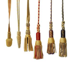 Borla de flecos de lingotes de alta calidad para uniformes y borlas de flecos de graduación suministros de decoración borla de flecos de lingotes - Product Image 6