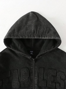 Sudadera con capucha lisa en blanco ideal para estampado y bordado hecha con forro polar de algodón transpirable adecuado para pedidos a granel y envío rápido - Product Image 4