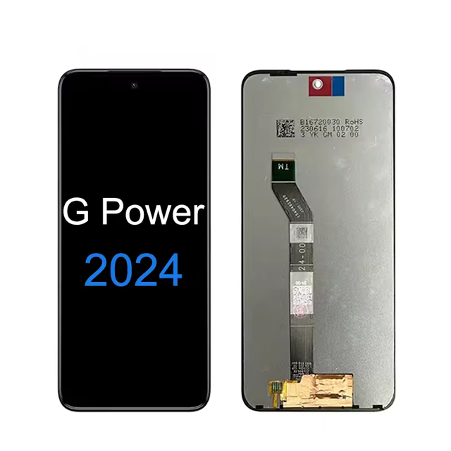 LCD Touch Screen Replacement Frame Assembly for Motorola G Power 2024 1 Year Warranty-Original Digitizer 100% Tested High