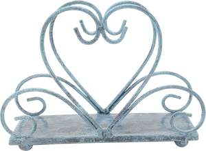 Porte-serviettes de table en métal Distributeur de mouchoirs autoportant (turquoise) - Product Image 5