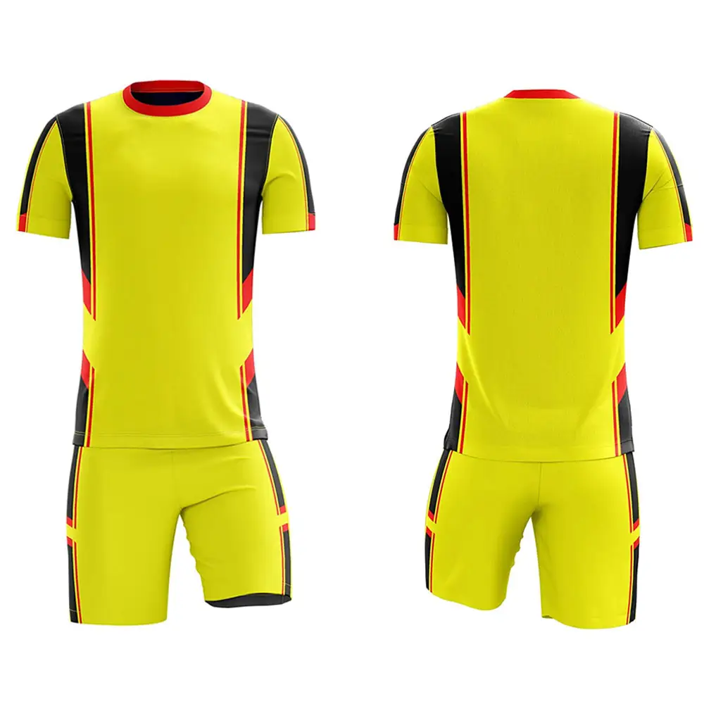 Nieuwste Mode Custom Thermische Sublimatie Kinderen Voetbal Jersey Volledig Voetbal Uniform Club Voetbal Jersey