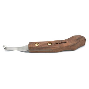 Cuchillo para Cascos de Caballos para Diestros, Hoja de Acero J2 Ultraafilada, Herramienta Profesional para Herradores, Recortador de Cascos de Caballos, Mango de Madera Ergonómico Reutilizable - Product Image 5