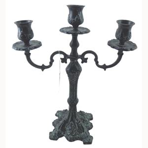 Antique aluminium <b>candle</b> holder <b>grey</b> patina for christmas <b>candle</b> stand affordable <b>candle</b> pillar bulk handcrafted - Product Image 1