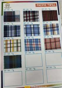 Tissu Sergé à Carreaux de Haute Qualité pour Uniformes Scolaires, Polyester/Coton Teint Uni pour Chemises Garçons et Filles - Product Image 4