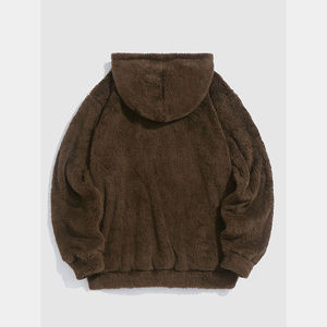 Nouveau Style Design Polaire À Capuche Fourrure Lourde Fluffy Polaire À Capuche Premium Qualité Hiver Hommes Vêtements Pull À Capuche Polaire - Product Image 2