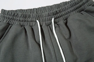 Short de survêtement 100% coton de haute qualité pour hommes, logo personnalisé, tissu éponge français 220g pour la boxe, vêtements d'arts martiaux - Product Image 5