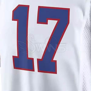 Camiseta de Fútbol Americano Transpirable de Manga Corta para Hombre, con Logotipo Personalizado, MOQ Bajo, Impresión por Sublimación - Product Image 6