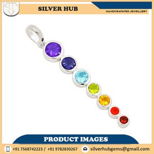 Colgante de Chakra curativo de Plata de Ley 925, joyería a la venta al mejor precio - Product Image 6