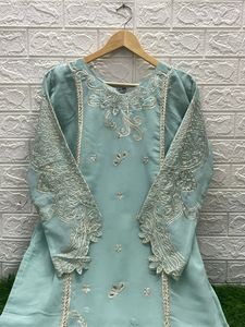 ÚLTIMO MODELO FABZONE - Traje Salwar de Diseño con Lentejuelas de Alta Calidad para Mujer, Estilo Georgatte, para Uso Diario/Fiestas, Estilo Indio/Pakistaní - Product Image 2