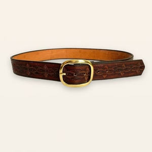 Cinturón de cuero genuino informal a la moda para hombre al por mayor longitud personalizada con una sola punta negra para hebilla para el trabajo vestido de negocios - Product Image 6