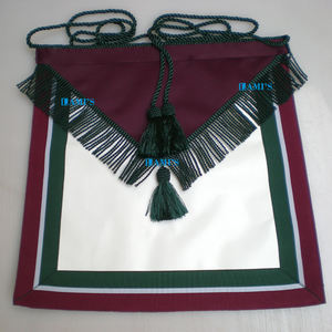 Delantal de Escocia de Orden Real de alta calidad, decoración bordada de Regalia masónica hecha a mano, insignia para coser, precio bajo para artículos Premium - Product Image 5