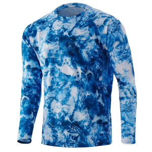 Camisas de pesca sublimadas de alta calidad Upf 50 + Sudadera CON CAPUCHA DE PESCA Anti-Uv ligera Camiseta de pesca de torneo de rendimiento - Product Image 5